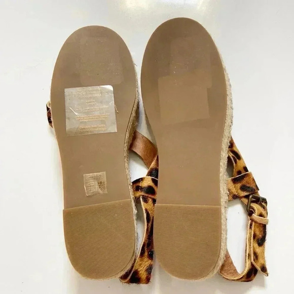 Madewell Malia Leopard Espadrille Platform Sandals size 8 - Picture 12 of 13